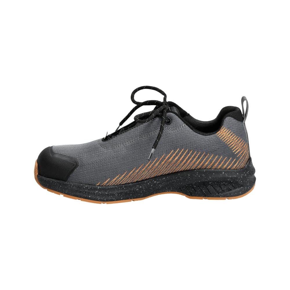 Safety shoes S1PS, laces safety shoes S1PS, anthracite grey/nut brown