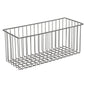 The Novocal stainless steel grid basket (including mounting material) is ideal for cabinet organization. The simple grid design is presented on a white background. The package contains 1 piece.