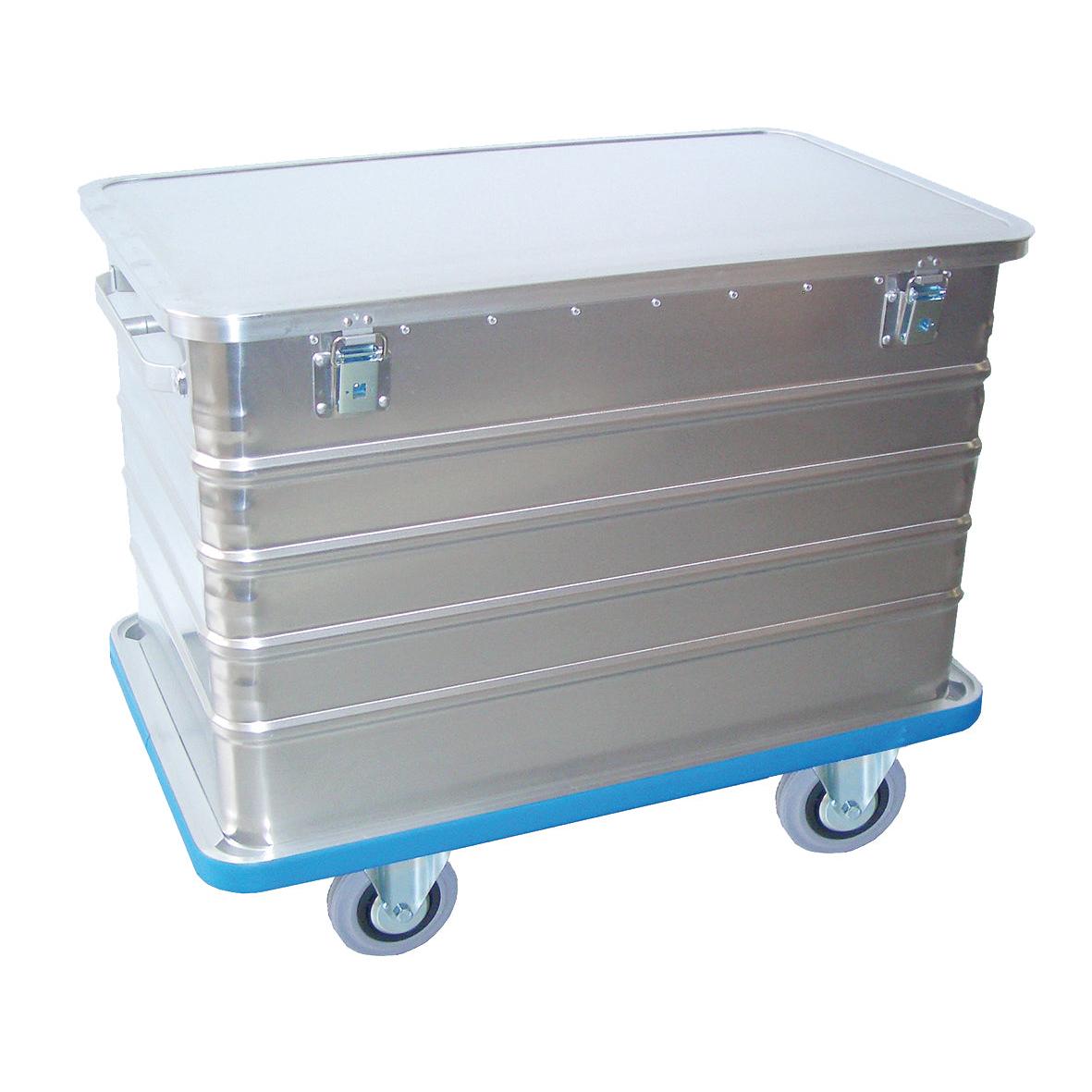 Coimeádán iompair Novocal déanta as alúmanam le clúdach insínte, cosaint turrainge ar fud an imlíne agus dhá ghlas, suite ar bhonn rollta gorm le haghaidh soghluaisteachta éasca.