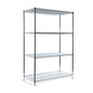 The Novocal standing shelf extension unit made of high-gloss chrome precision steel offers additional storage space with four adjustable shelves. The shelf from Novocal stands on four legs and is available as 1 piece per package.
