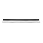 The REPLACEMENT RUBBER LIP, single-lipped, food-safe (420x20x22mm) from Haug Bürsten KG is characterized by a single white rectangular strip with a narrow black rubber seal running centrally.