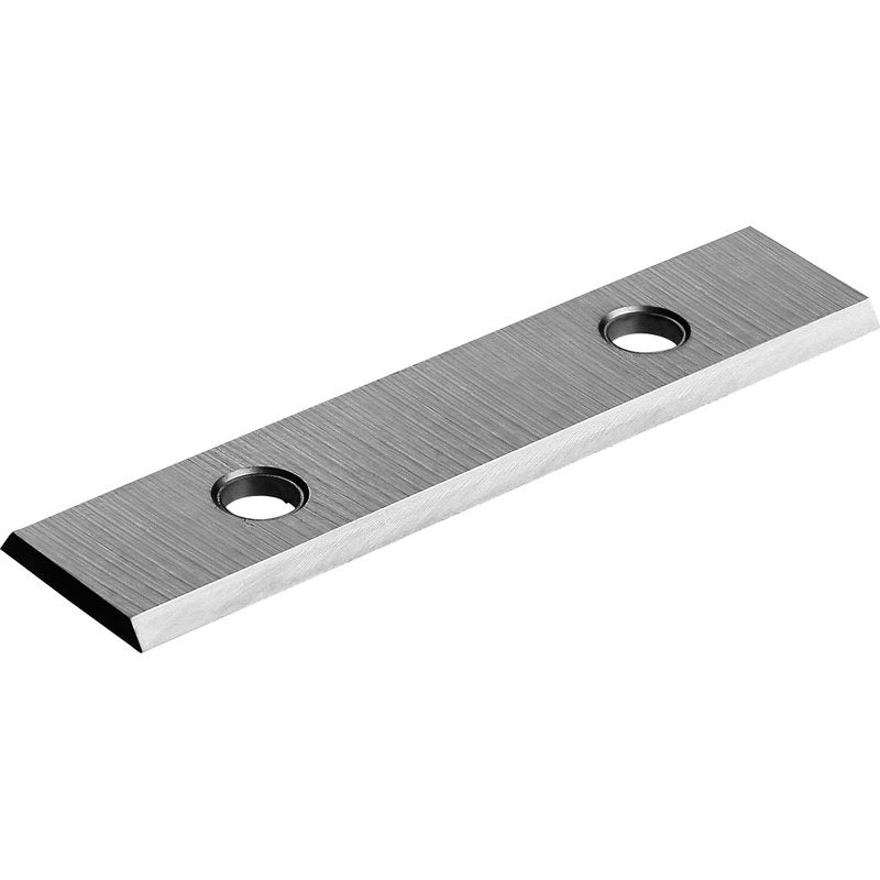 The REPLACEMENT BLADE, F.88337 from Haug Bürsten KG is a replacement blade made of stainless steel (50x10x1.2mm, 2 edges) with countersunk holes and a brushed surface, ideal for mounting or cutting in metalworking.