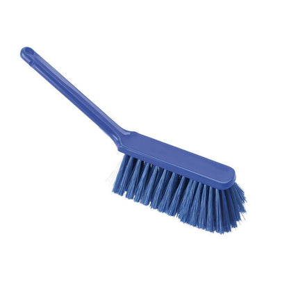 The HAND BROOM, PBT SLIT ø 0.25MM SOFT 310x40x50mm from Haug Bürsten KG has soft bristles, a dense and long handle, and is shown on a white background.