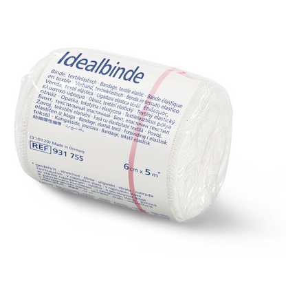 Hartmann Ideal bandages, without bandage clips, stretched 5 m long, individually packaged - 6 cm x 5 m