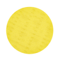 A yellow, round Kiehl-Woodmaster sanding pad from Johannes Kiehl KG with 80 grit and fine dot pattern, 16 inches (40.6 cm) in diameter, shown from above on a white background; package contains 10 pieces.