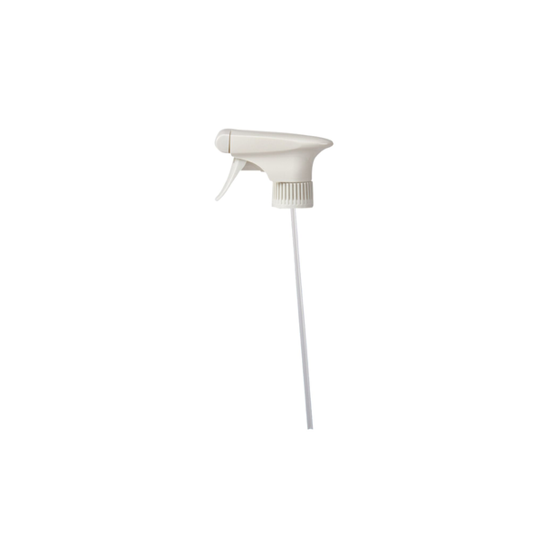 The Johannes Kiehl KG Kiehl Sprayer (aerosol-free) PCR, white, Lock-Cap, Type Tablefit, Clar-Glass, suitable for 750 ml flask and 500 ml funnel bottle (pack of 6 pieces), is pictured on a white background.
