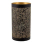 Papstar Securit® candle holder Ø 8 cm x 15 cm black/gold