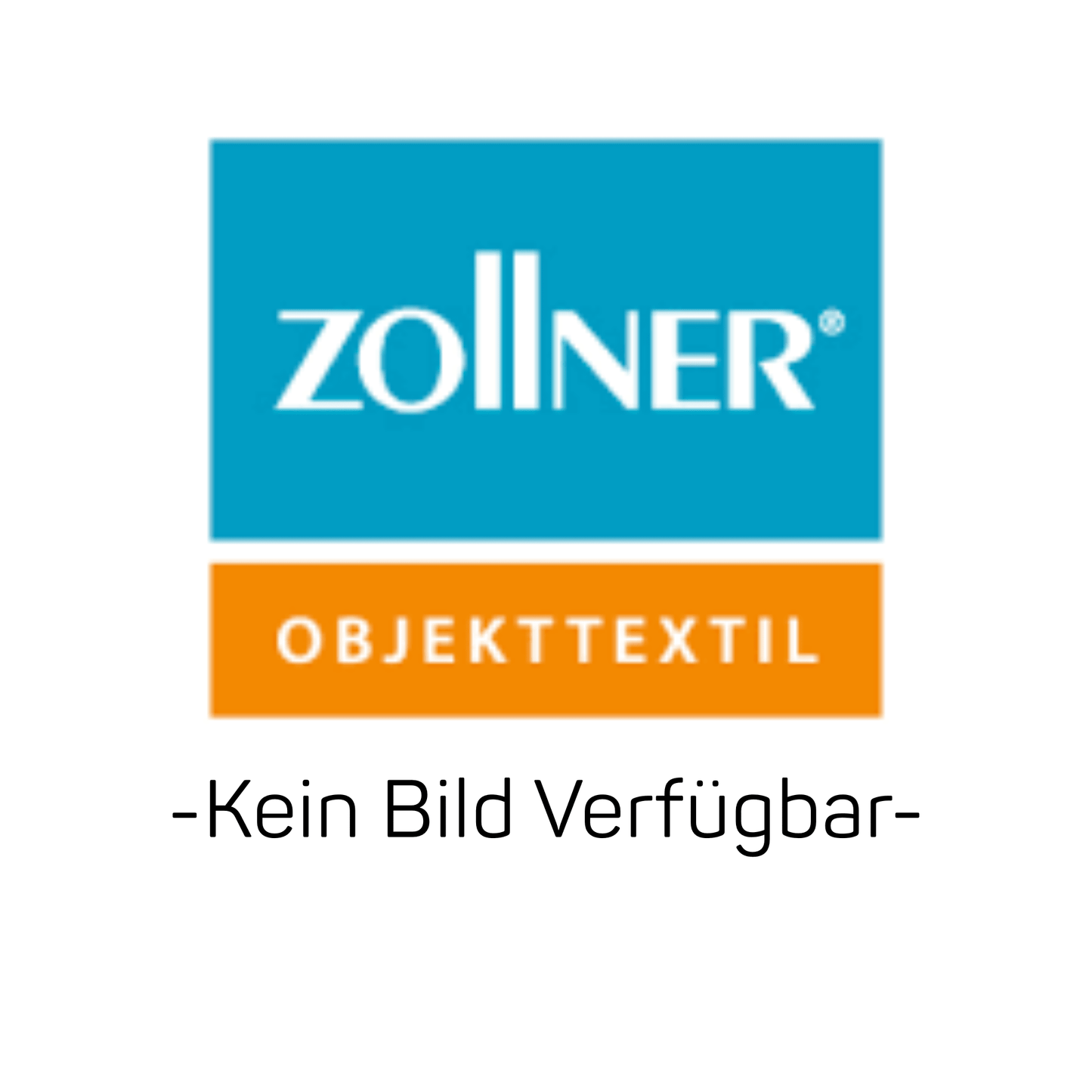 The image shows the logo of Zollner Objekttextil GmbH in blue over an orange "OBJEKTTEXTIL" bar, below "-No Image Available-", which refers to products like Zollner work trousers Dani, 60, 430-navy | Package (1 piece).