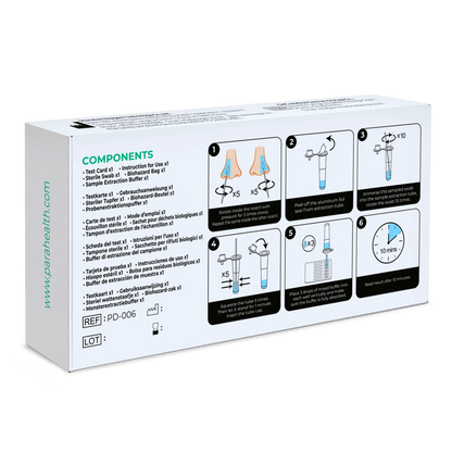 12-in-1 rapid test set for detecting antigens (COVID-19, influenza A/B, streptococci, legionella and others) | Pack (1 test)