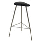 The Novocal riding stool features a three-legged stainless steel frame with a padded saddle seat, offering comfort and style in a bar stool. The package contains 1 piece.