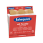 A red-and-white box containing a Holthaus Medical Salvequick® bandage refill pack with “40 pieces” printed on the front. The box bears the reference number 6444 and lists the following sizes: 24 pieces measuring 72 x 19 mm and 16 pieces measuring 72 x 25 mm, perfect for comprehensive wound care. This product is manufactured by Holthaus Medical GmbH & Co. KG.