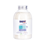 A clear jar with a silver lid contains white clearance items: Seni Care bath salt for relaxing foot baths (400g) from TZMO Deutschland GmbH. The label says 30% urea, vegan formula, gentle cleansing, and plant extracts for relaxing foot baths.