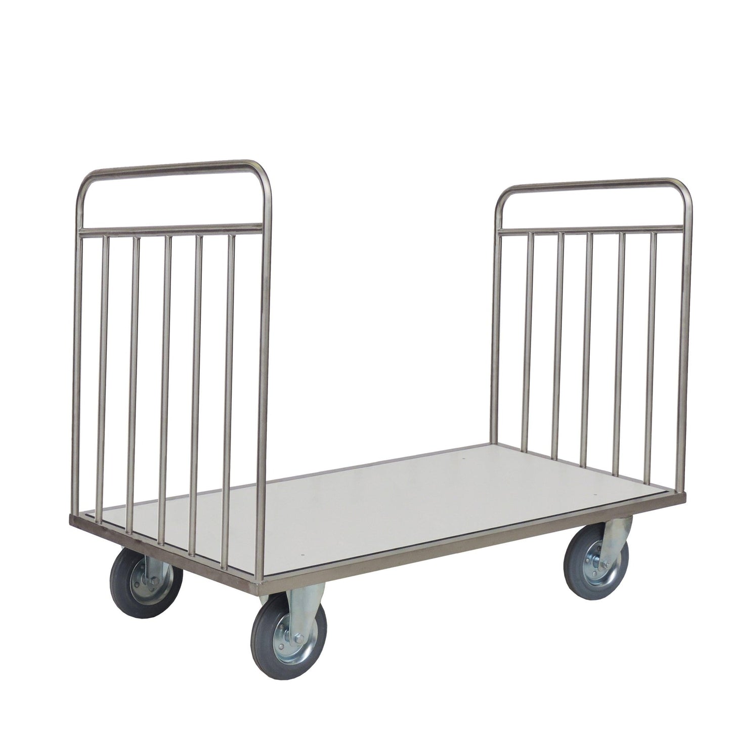 Tá fráma cruach dhosmálta ag an Novocal Transportwagen gan cúlbhalla, dromchla cothrom, taobhanna oscailte agus cuaillí ingearacha ar an dá cheann - oiriúnach chun rudaí móra nó troma a iompar. Tá gach nasc píopa táthaithe go hiomlán le haghaidh saolré fada.