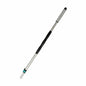 The Arcora Professional Telescopic Handle 2-piece Grey-Black 96-180 cm from Arcora International GmbH has a metal body, a black handle, a grey foam grip, and a blue adjustable lock - ideal for versatile cleaning. Available in boxes of 20 pieces.