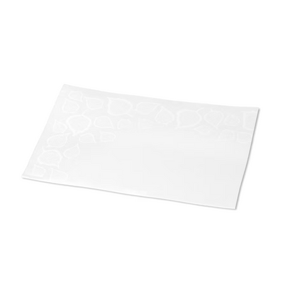 The 2-ply Tork Xpressnap® 13670 Extra Soft Premium N4 napkin with leaf design and embossed edges for added softness stands on a plain white background.