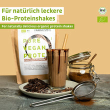Organic vegan protein powder chocolate without soy