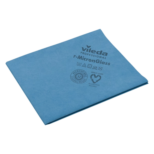 Vileda Professional R -Micronglass Tuáille Gloine - 50 x 40 cm | Pacáiste (5 phíosa)