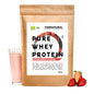 Organic whey protein powder strawberry