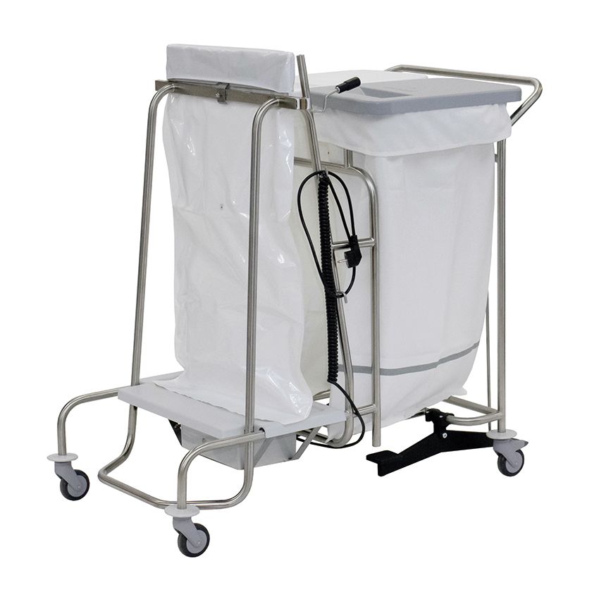 Tá an tralaí stáisiúin Novocal le fráma cruach dhosmálta táthaithe go hiomlán agus naisc feadán cruinn - foirfe do ospidéil nó feidhmeanna tráchtála a dteastaíonn iompar buan uathu. Seachadta mar phacáiste (1 phíosa). Branda: Novocal.