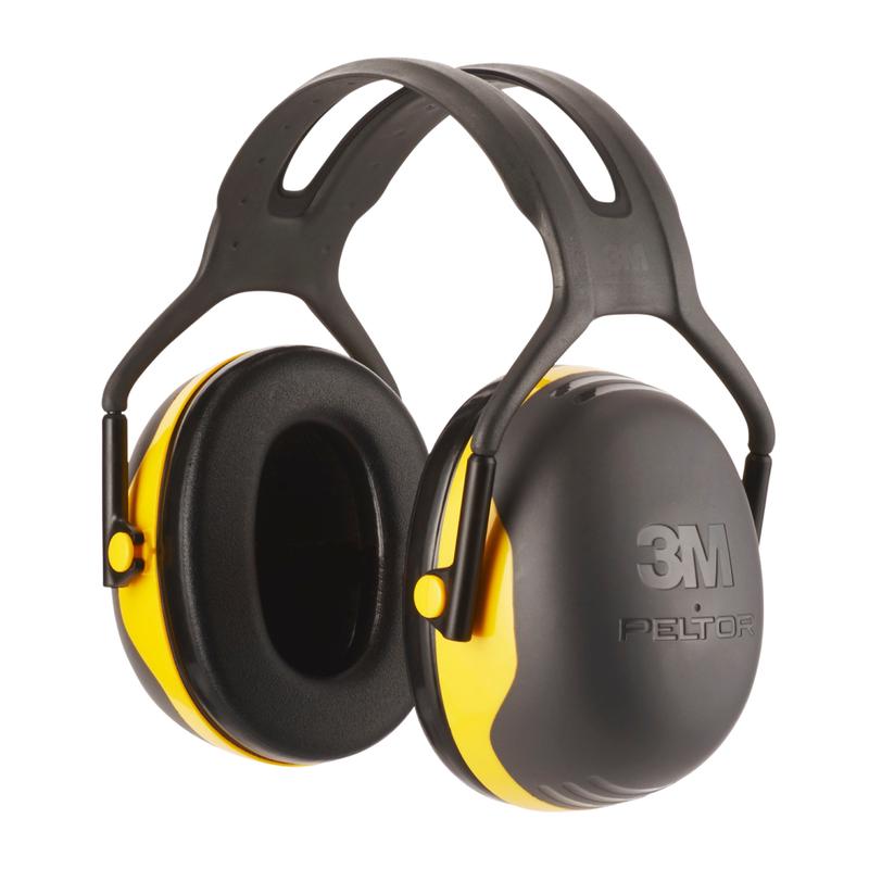 The 3M™ PELTOR™ Comfort Earmuffs from 3M Deutschland GmbH are black and yellow earmuffs with a padded headband and padded ear cups.
