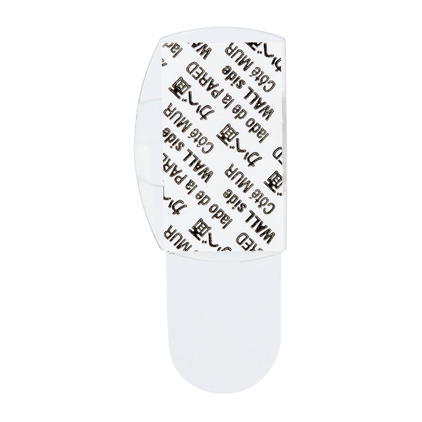 The image shows Command™ transparent clips for round cables (17017CLR, 4 clips + 5 strips) from 3M Deutschland GmbH on a white background - ideal for cable mounting solutions.