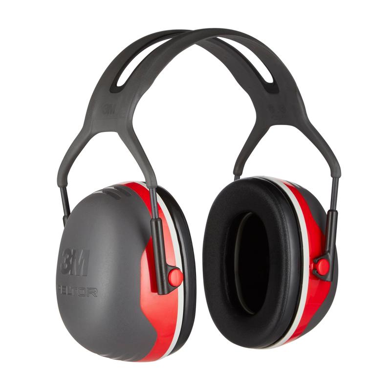 The 3M™ PELTOR™ Comfort Earmuffs from 3M Deutschland GmbH are black and red earmuffs with a padded headband that provides effective noise reduction.