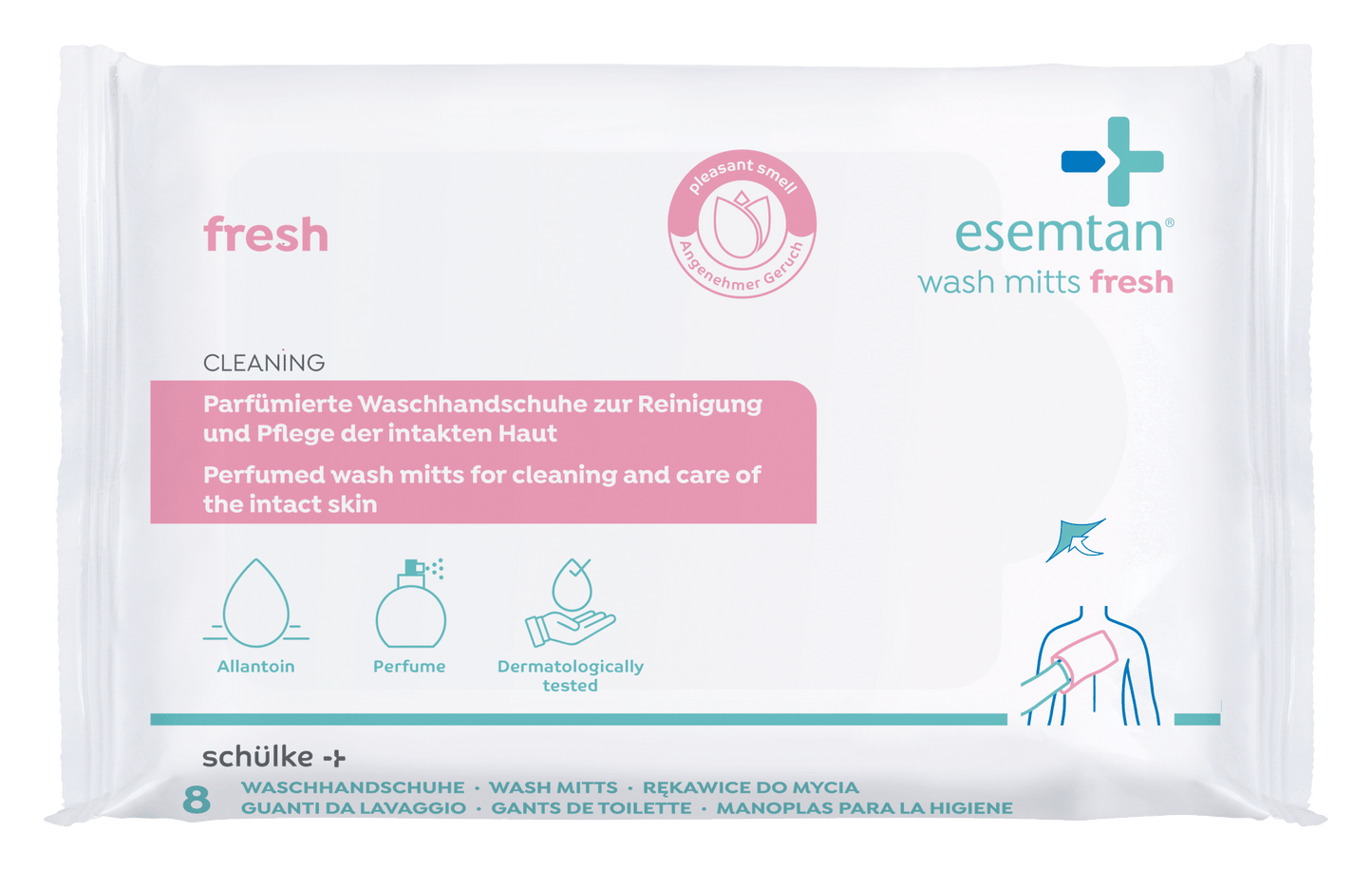 esemtan wash mitts fresh 8 ST SP | Pack (8 pieces)