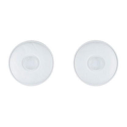 Two white, round 3M™ Particulate Filters 2135 P3 from 3M Deutschland GmbH lie side by side on a solid white background - each pack contains one pair of respirators.