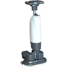 The Blancus scrubber dryer 45 by Arcora International GmbH is a vertical electric scrubber dryer with a white-gray housing, a rounded handle, and a rectangular brush base - ideal for professional surface cleaning.