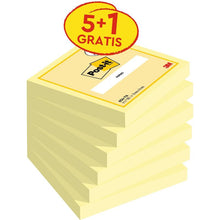 Nótaí Post-it® , Buí, 76mm x 76mm, Cur Chun Cinn, 100 Bileog/Pad, 5 Phloc + 1 Saor/Pacáiste, 100% PEFC, SGSCH-PEFC-COC-110078 | Pacáiste (6 phíosa)