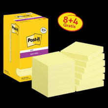 Nótaí Sár-Ghreamaitheacha Post-it®, Buí, 76mm x 76mm, Cur Chun Cinn, 90 Bileog/Pad, 8 Pad + 4 Saor/Pacáiste, Pacáistiú Cairtchláir, 100% PEFC, SGSCH-PEFC-COC-110078 | Pacáiste (12 phíosa)