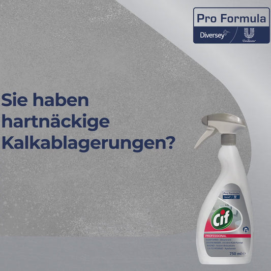 CIF Glantóir seomra folctha gairmiúil, glantóir agus descaler | Buidéal (750 ml)