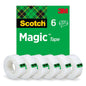 Scotch® Magic™ Invisible Tape 8-1933-6/5S, 19mm x 33m, 6 Rolls/Pack | Pack (6 rolls)