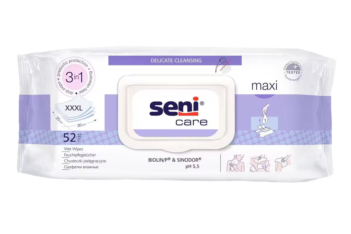 Seni Care Maxi wet wipes | Pack (52 pieces)