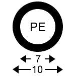 servomat Ersatzteil LLDPE Schlauch 10 x 7 mm Schwarz – Teilenr. JGPE1007100ME